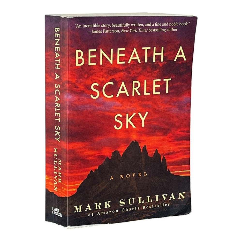 Beneath A Scarlet Sky by Mark Sullivan Bestseller Paperback Bestselling Book